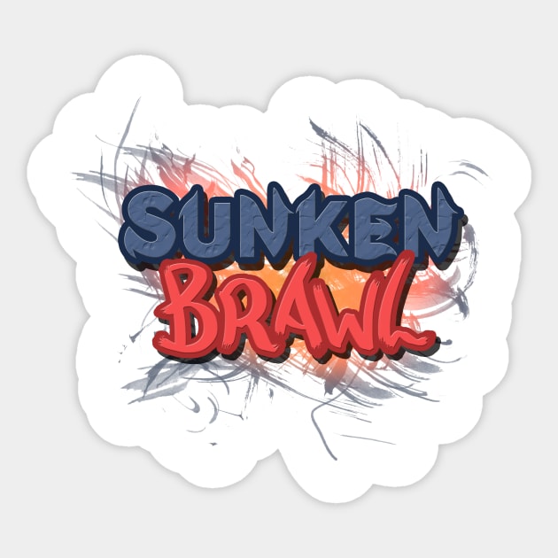 Sunken Brawl Logo Design Sticker by Spikybot